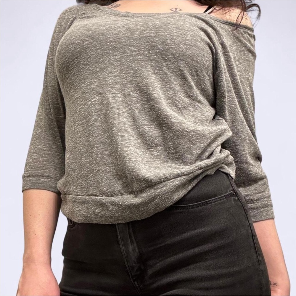 American Eagle Outfitters Heathered Slouchy Knit Top - Women's Medium